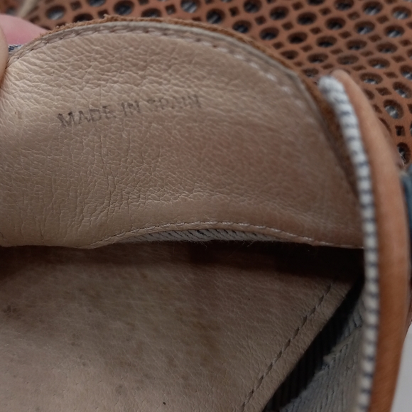 🔥OVER $100+ OFF!🔥37 6.5 7 PIKOLINOS LAZER CUT BROWN LEATHER RUBBER SOLE FLATS - Picture 10 of 16